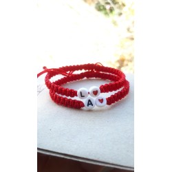 Pulsera con tu inicial