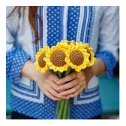 Crochet de girasoles