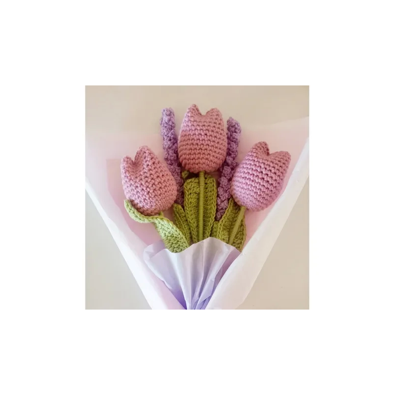 Crochet de tulipanes