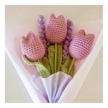 Crochet de tulipanes